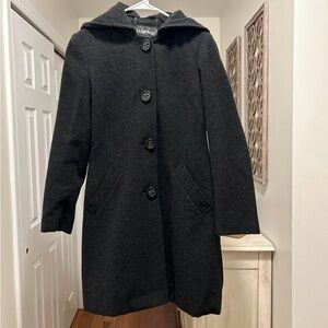 Rampage Women's Charcoal Wool Coat